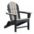 Adirondack Gartenstuhl 80 x 86 x 95 cm Kunststoff Schwarz Beige mit Armlehnen
