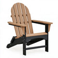 Adirondack Gartenstuhl 83 x 75 x 95 cm Braun Schwarz Kunststoff klappbar